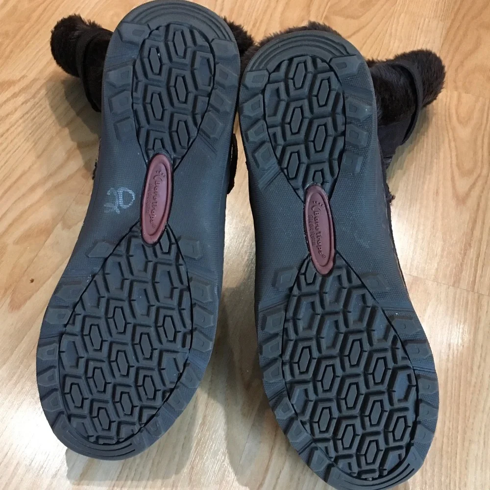 Women's Brown Fur-Lined Boots - Picture 4 of 9